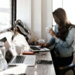 Woman Working From Home Edited