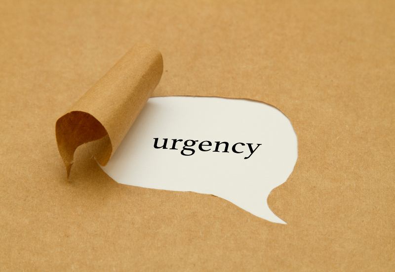 Urgency: One of the 4 U's or essential elements that can help you to create copy that resonates with your target audience. 