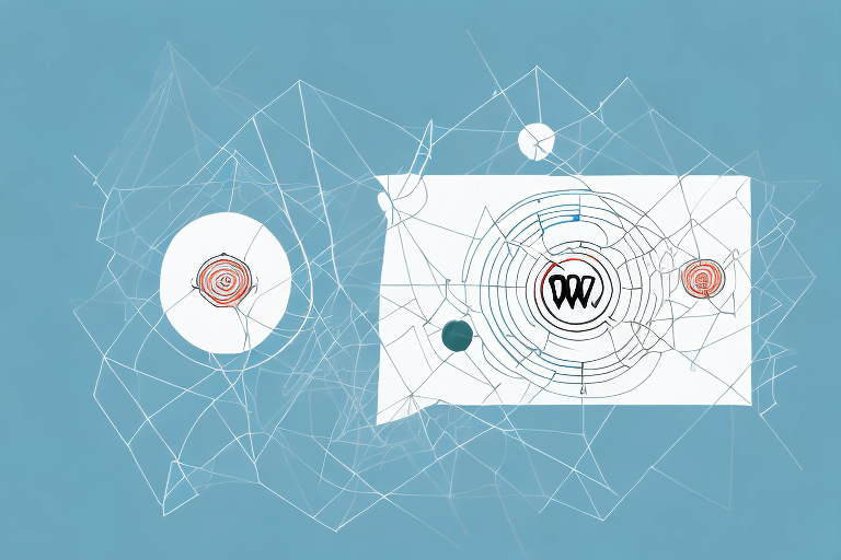 Two abstract shapes representing showit and wordpress