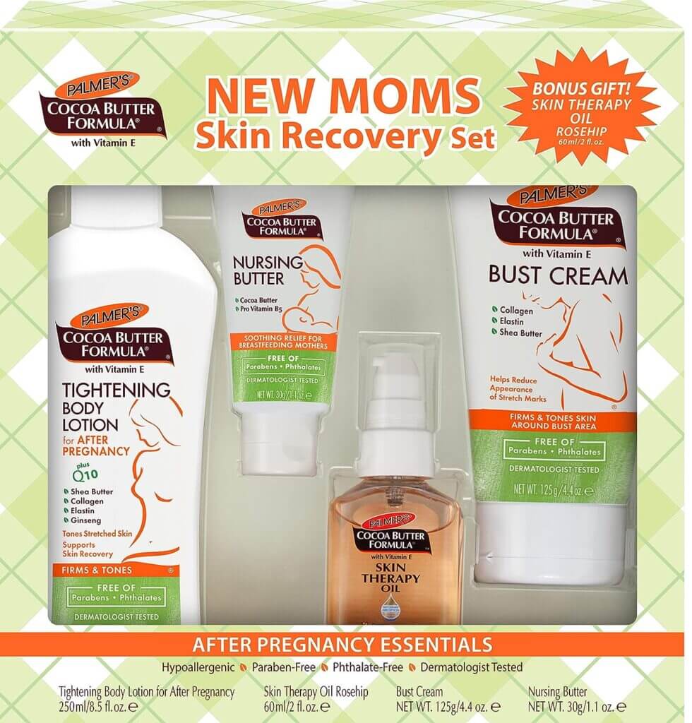 Self-Care Gifts for Mompreneurs - Palmer's Cocoa Butter New Moms Skin Recovery Set