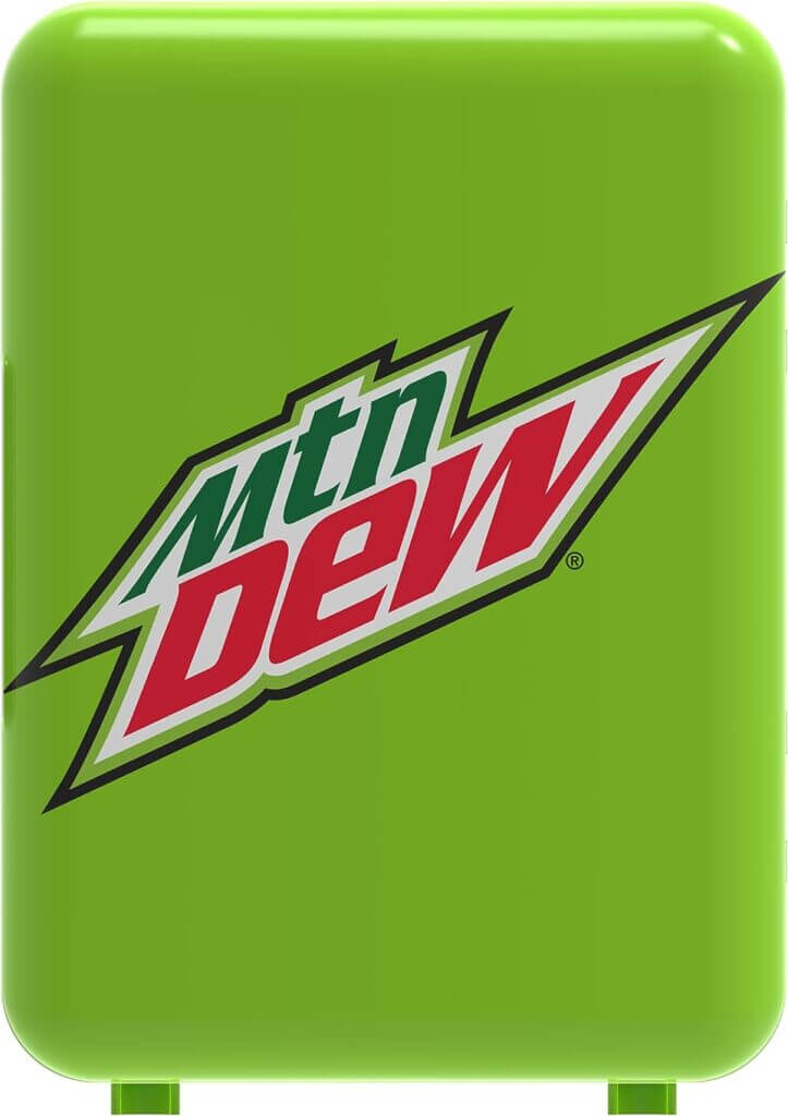 Mountain Dew Portable Fridge for traveling with kids. 