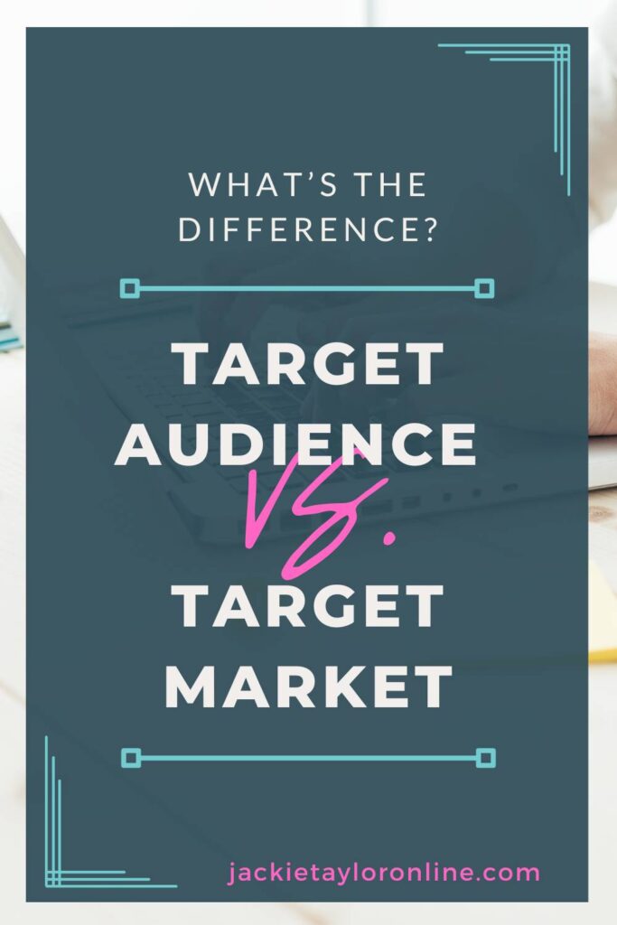 Learn the key differences between a target market and a target audience.  