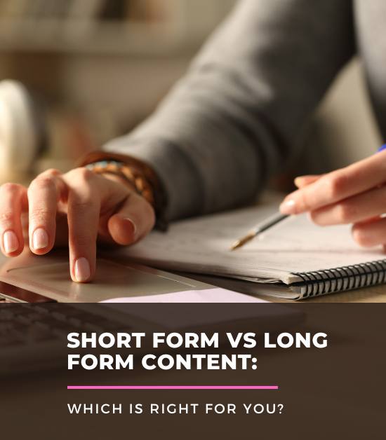 Short Form Vs Long Form Content: Which is right for you? Find the perfect content recipe for mompreneurs.