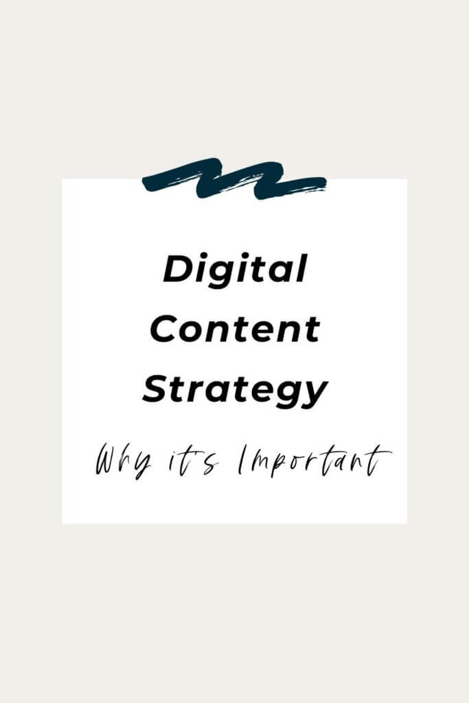 Digital Marketing Content Strategy: Why It's Important - written on a note 