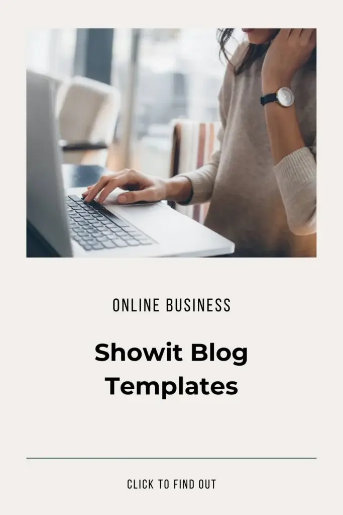 Showit Blog Templates for Online Business