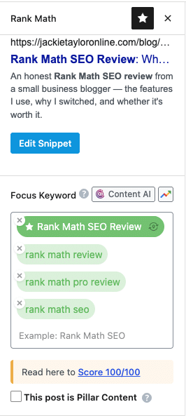 Rank Math Seo Review: Why I Chose This Wordpress Seo Plugin For My Blog 3 Rank Math Seo Plugin Keyword Scoring