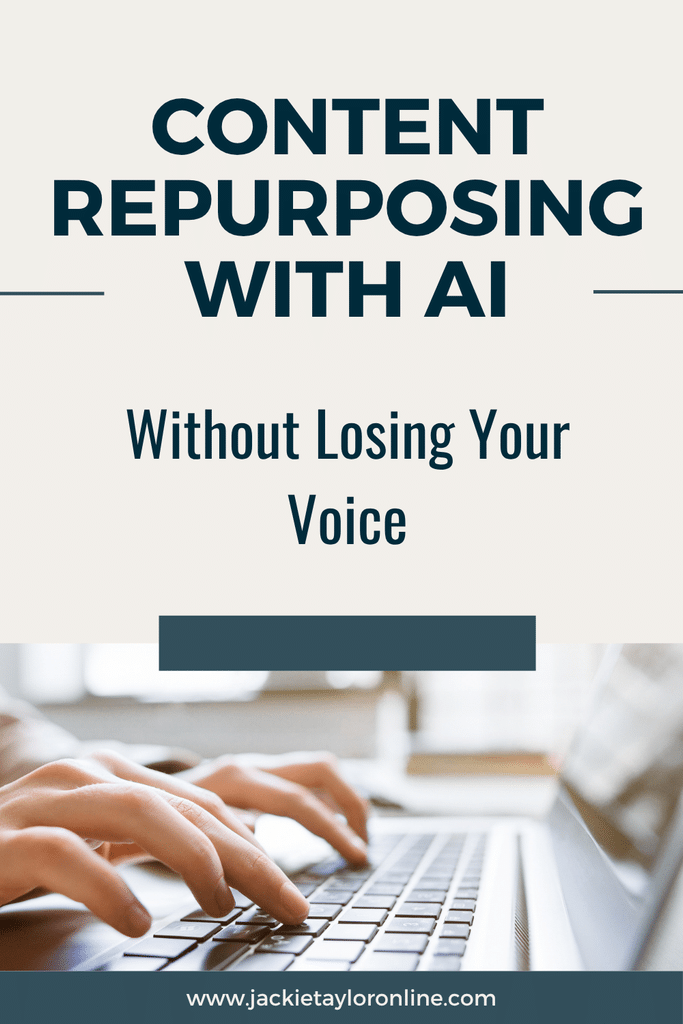 Content Repurposing: How To Repurpose Content With Ai, Without Losing Your Voice. 